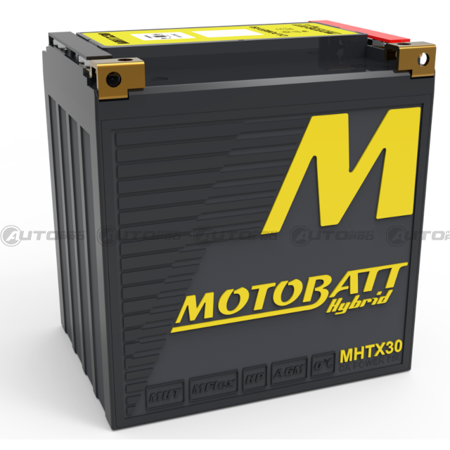 BATTERIA HYBRID MOTO MOTOBATT AGM MHTX30 12V 20Ah YTX30L Y60N30LB ETX30LA - 1