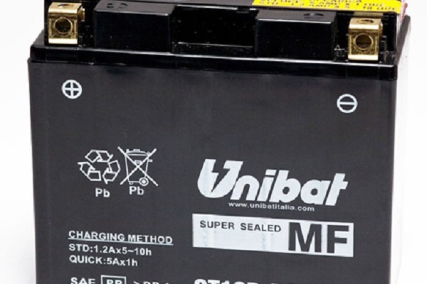 BATTERIA MOTO UNIBAT CT12BBS 11 Ah 180 CCA 151x70x130 mm