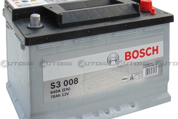 Batteria Avviamento BOSCH 0092S30080 BATTERIA BOSCH 0092S30080 12V 70Ah 640A