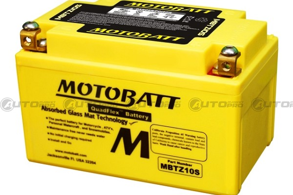 BATTERIA MOTO MOTOBATT AGM MBTZ10S 12V 8,6Ah YTX7A-BS YTZ10SDEKA PC310 6947312400019