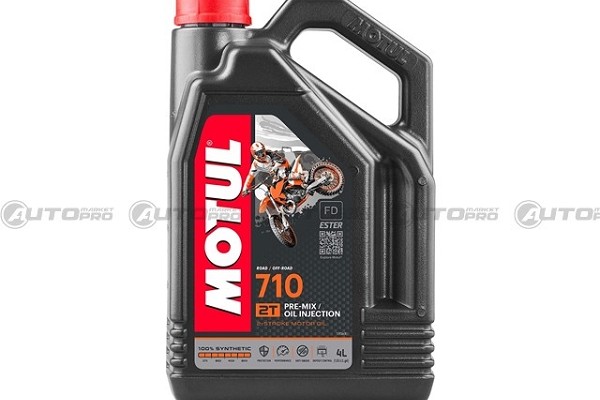 MOTUL 104035 OLIO MOTORE 710 2T SINTETICO PER MISCELA MOTO E SCOOTER 4 LT