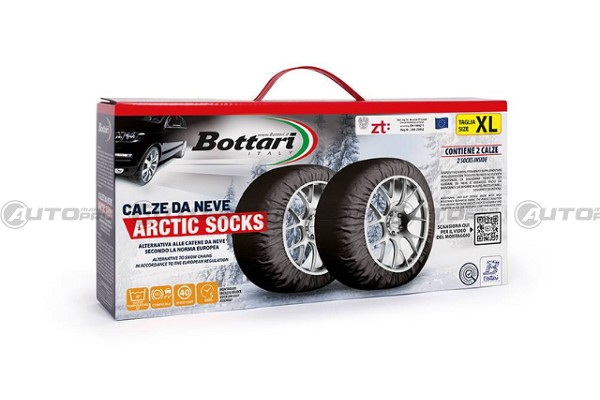 CALZA DA NEVE OMOLOGATE ARTIC SOCKS BOTTARI 68074 XL PNEUMATICI DA 14 A 21