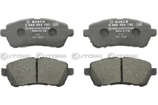 Pastiglie Freno (ANTERIORI) BOSCH 0986494195 0986424195