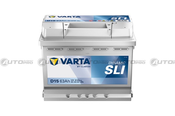 Batteria Avviamento VARTA 563400061 BATTERIA D15 63Ah 610A SILVER DYNAMIC
